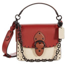 Coach Beat Shoulder Bag 18 Rivets Colorblock