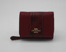 Coach Small Trifold Snake Wallet In Colorblock