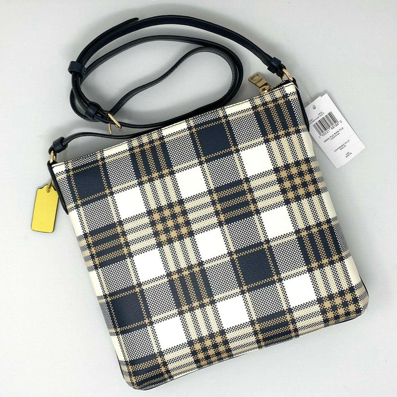 Coach Rowan Garden Plaid File Bag