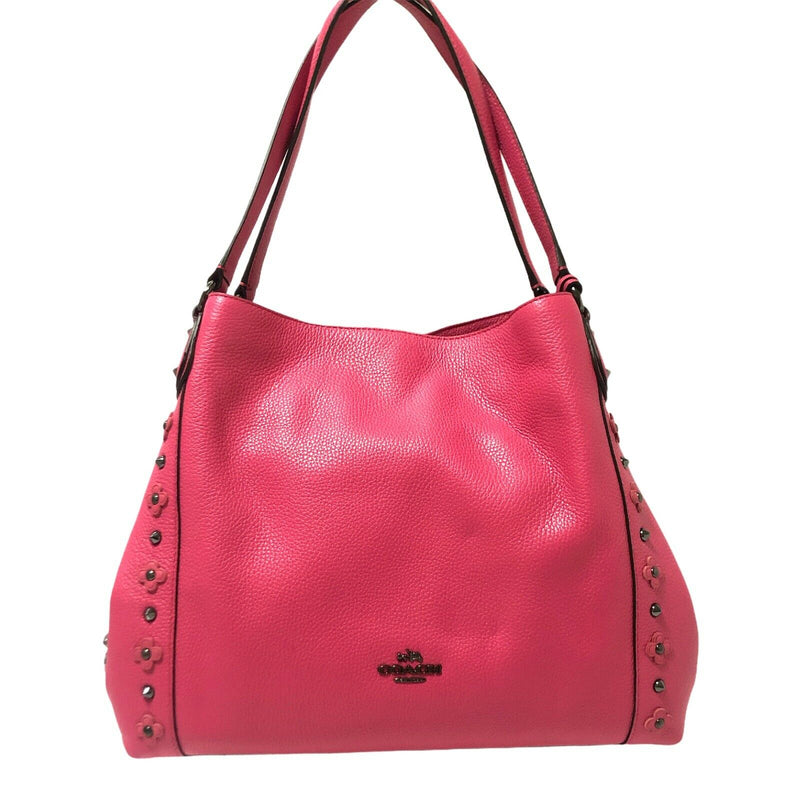 Coach Edie 31 Floral Rivets Detailed Shoulder Bag