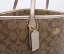 Coach Signature Metallic City Zip Tote
