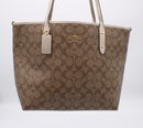 Coach Signature Metallic City Zip Tote
