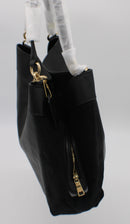 Coach Lexy Mixed Leather Suede Large Shoulder Bag