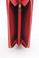 Coach Crossgrain Leather Accordian Zip Wallet