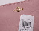 Coach Pebbled Leather Double Corner Zip Wristlet