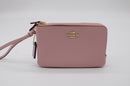 Coach Pebbled Leather Double Corner Zip Wristlet