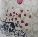 Coach Signature Reversible City Tote With Horse and Carriage Motif