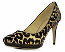 Coach Giovanna Leopard Print Leather Haircallf Pumps