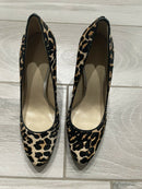 Coach Giovanna Leopard Print Leather Haircallf Pumps