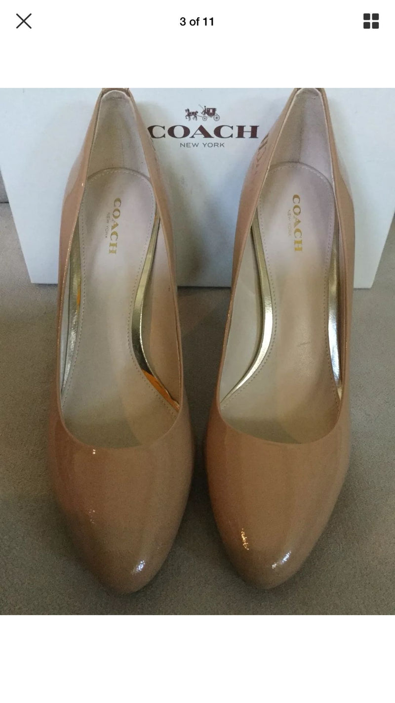 Coach Giovanna Patent Leather Pumps