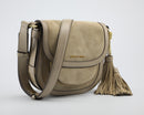 Michael Kors Dunn Medium Suede Saddlebag