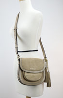Michael Kors Dunn Medium Suede Saddlebag