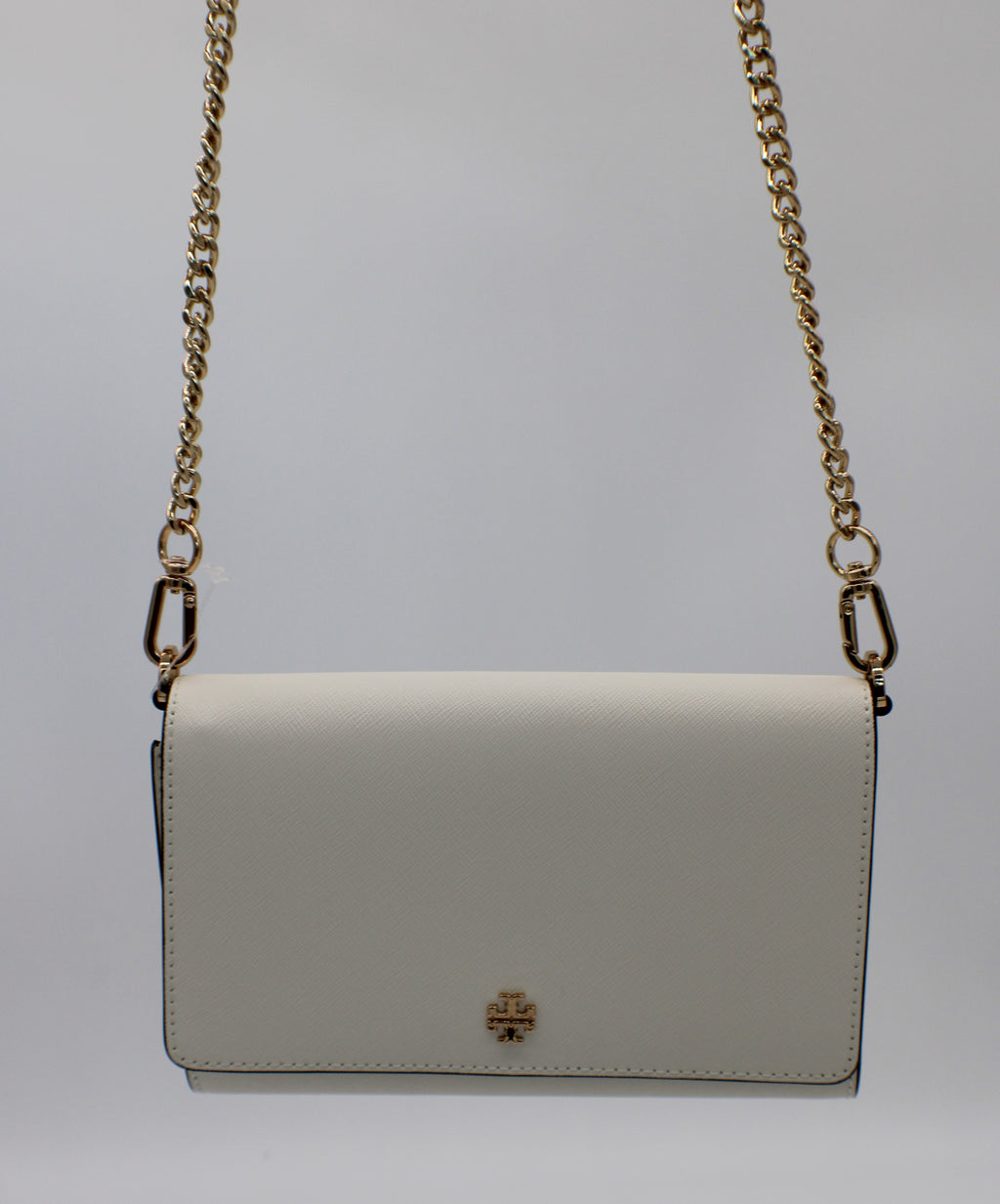 NWT Tory Burch Emerson Chain Wallet Saffiano Leather Crossbody in French  Gary