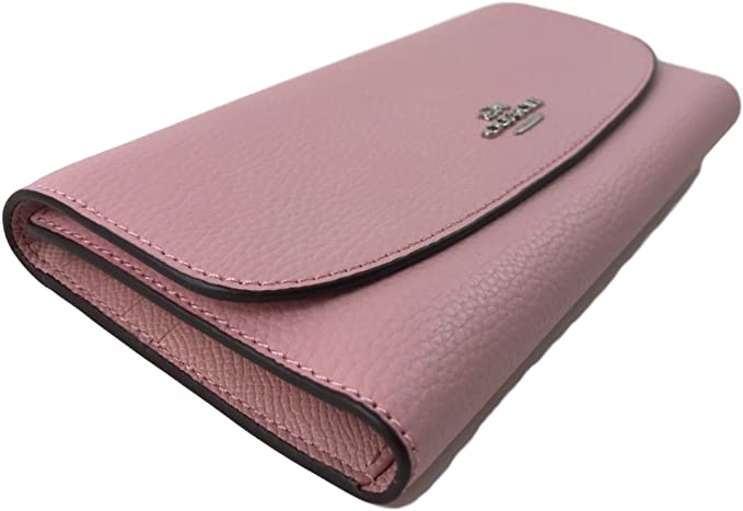 Coach Pebbled Leather Checkbook Wallet