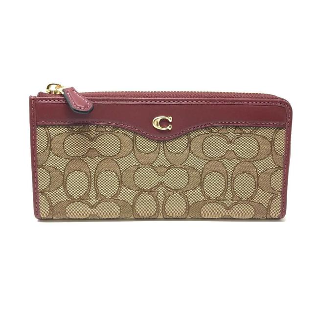 Coach Signature Jacquard L-Zip Wallet