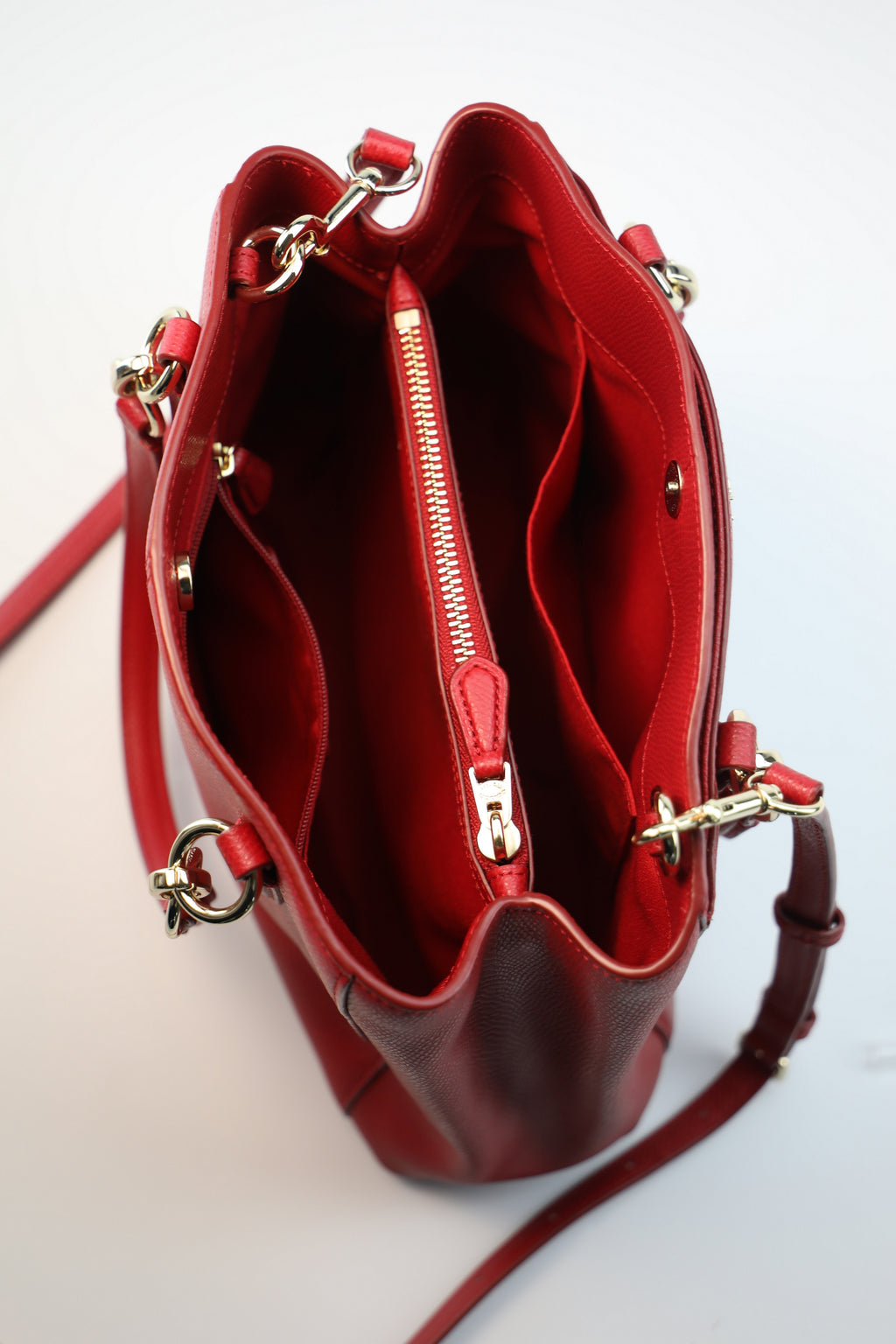 COACH Crossgrain Leather Christie Carryall Shoulder Bag Handbag