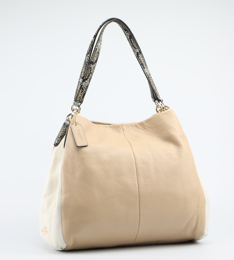 Coach Exotic Trim Phoebe Shoulder Bag