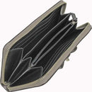 Coach Turnlock Bow Accordian Zip Wallet