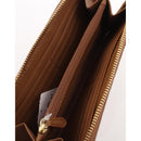 Coach Signature PVC Leather Accordian Zip Wallet