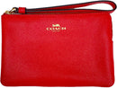 Coach Crossgrain Leather Small Corner Zip Wristlet