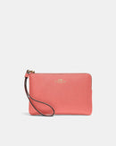 Coach Crossgrain Leather Small Corner Zip Wristlet