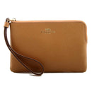 Coach Crossgrain Leather Small Corner Zip Wristlet
