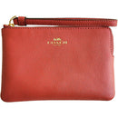 Coach Crossgrain Leather Small Corner Zip Wristlet