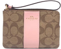 Coach Corner Zip Signature PVC Wristlet