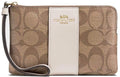 Coach Corner Zip Signature PVC Wristlet