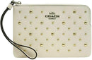 Coach Studded All Over Rivets Corner Zip