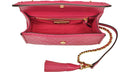 Tory Burch 46449 - Fleming Flat Wallet Quilted Leather Crossbody in Bright Azalea Pink