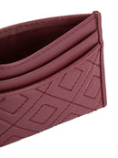 Tory Burch 46543 - Fleming Slim Card Case in Imperial Garnet Burgundy