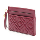 Tory Burch 46543 - Fleming Slim Card Case in Imperial Garnet Burgundy