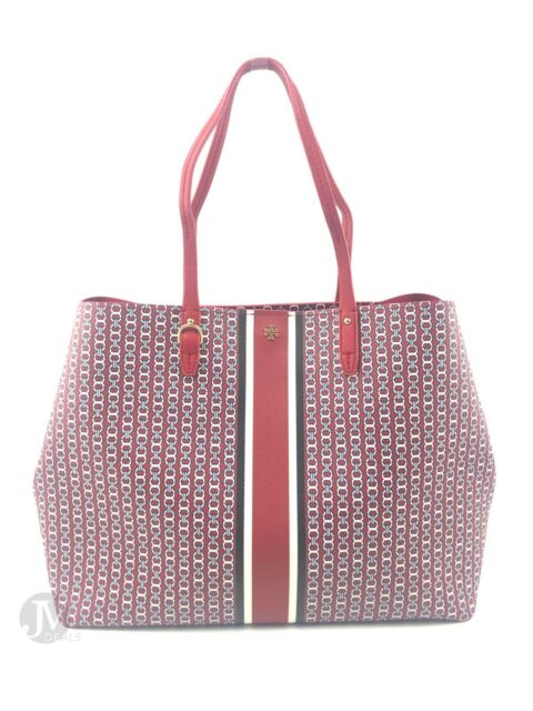 Tory Burch Gemini Link Coated Canvas Tote