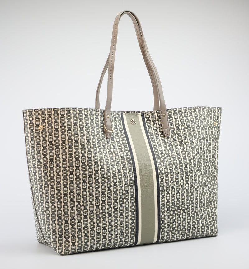 Tory Burch Gemini Link Coated Canvas Tote