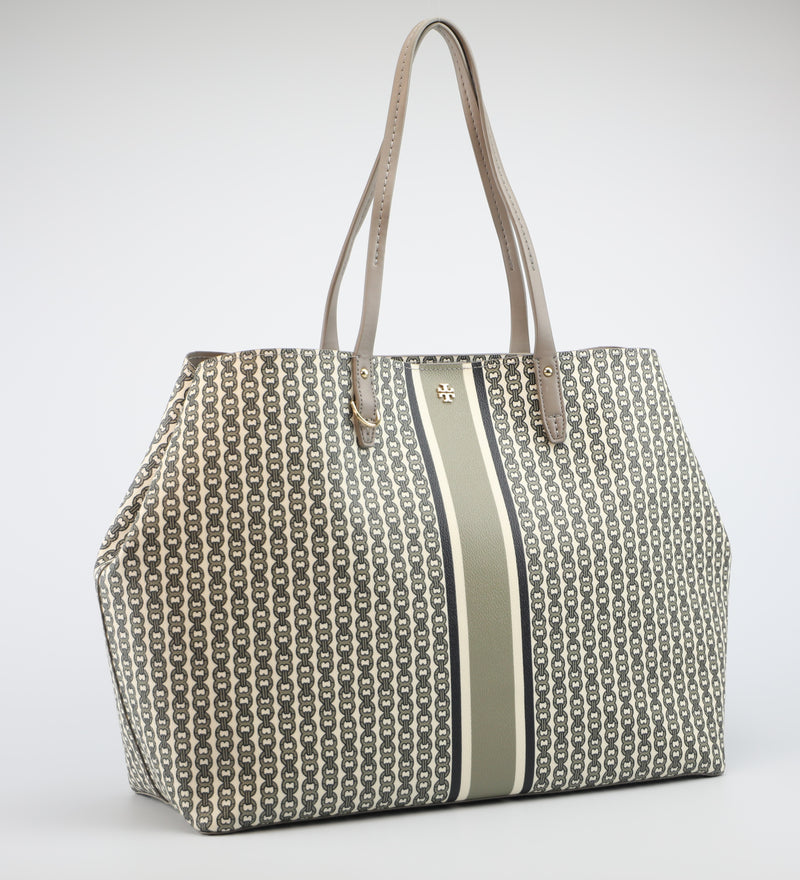 Tory Burch Gemini Link Coated Canvas Tote