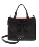 Kate Spade WKRU5775 - Hayes Small Satchel Leather Crossbody in Black Warm Vellum