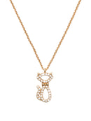 Kate Spade Jazz Things Up Pave Cat Pendant Necklace