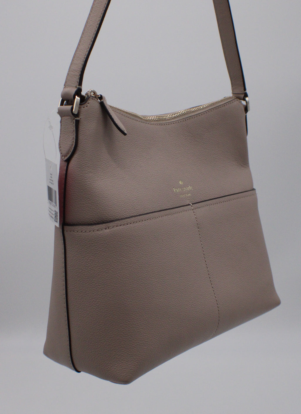 Kate Spade Bailey Textured Leather Crossbody Bag Purse Handbag (warm Beige)