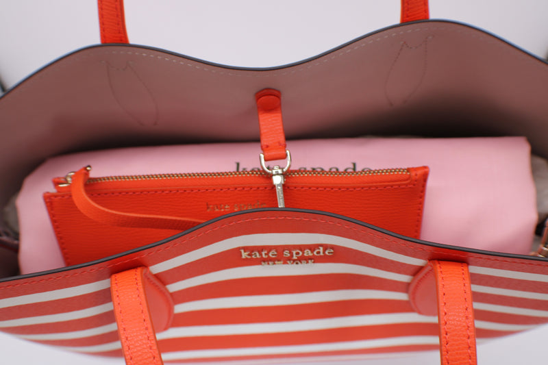 Kate Spade PXR00388 - All Day Sailing Stripe Printed PVC Tote