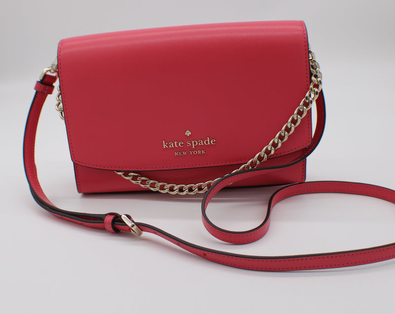 New Kate Spade Metallic Saffiano Leather Rose Gold CARSON