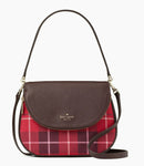 Kate Spade Leila Classic Plaid Medium Flap Shoulder Crossbody