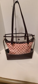 Kate Spade  Ash Geo Bird see Through PVC Triple Compartment Tote