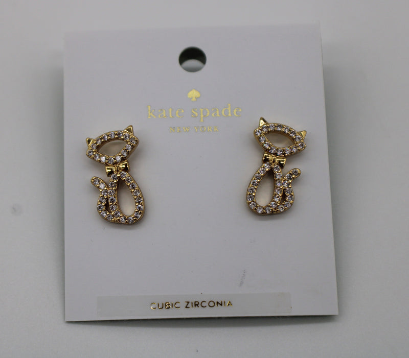 Kate Spade Jazz Things Up Pave Cat Studs