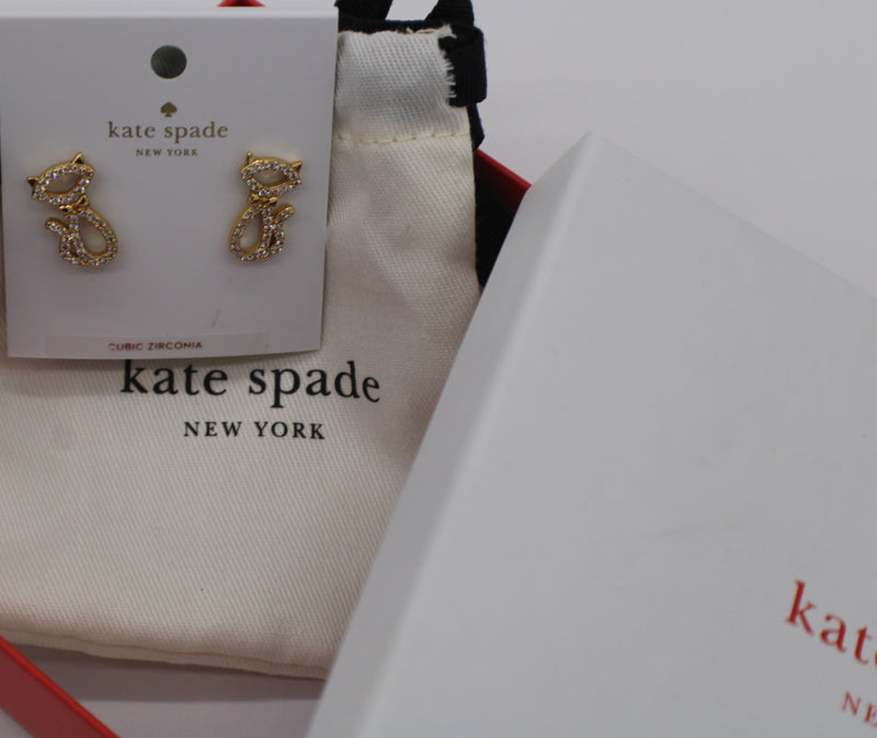 Kate Spade Jazz Things Up Pave Cat Studs