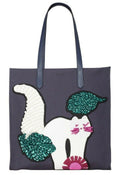 Kate Spade Kitty Cat Embellished Large NS Tote
