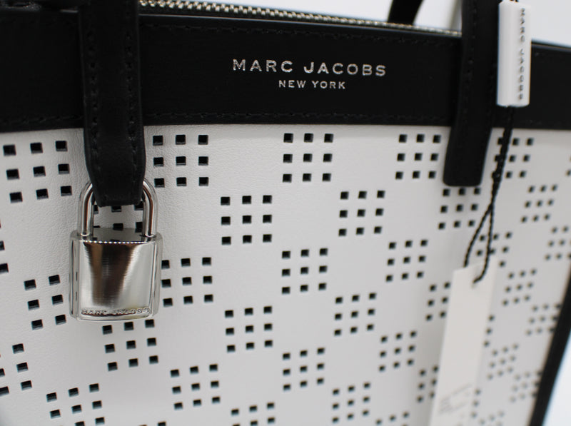 Marc Jacobs Mini Grind Perforated Leather Crossbody Tote Bag Purse