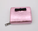 Marc Jacobs Metallic Bow Zip Card Case