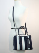 Kate Spade Margaux Canvas Stripe Mediium Satchel