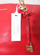 Michael Kors Mercer Chain Tote Medium Top Zip